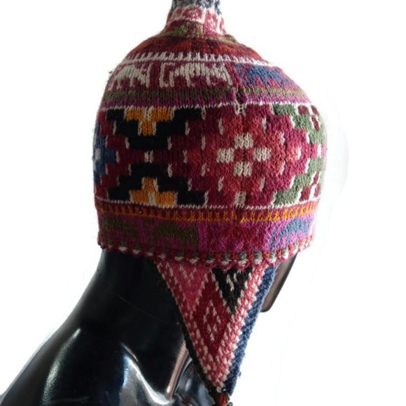 Unisex Peruvian Chullo Woven in Wool Andean Cordillera Cusco main image 5